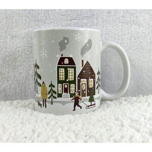DesignPac Coffee Mug Winter Village Snow Scene Holiday Season Christmas Cottages